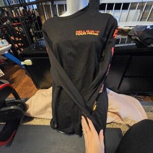 Black Long Sleeve Graphic Tee